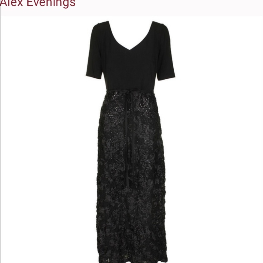 Alex Evenings Black Gown size 16W
